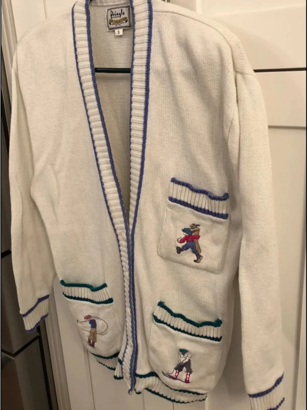 Vintage Pringle of Scotland Golf Cardigan Small - Picture 2 of 9